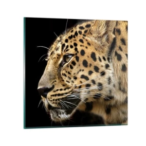 Üveg kép - Nyugodt, koncentrált, kész - 30x30 cm