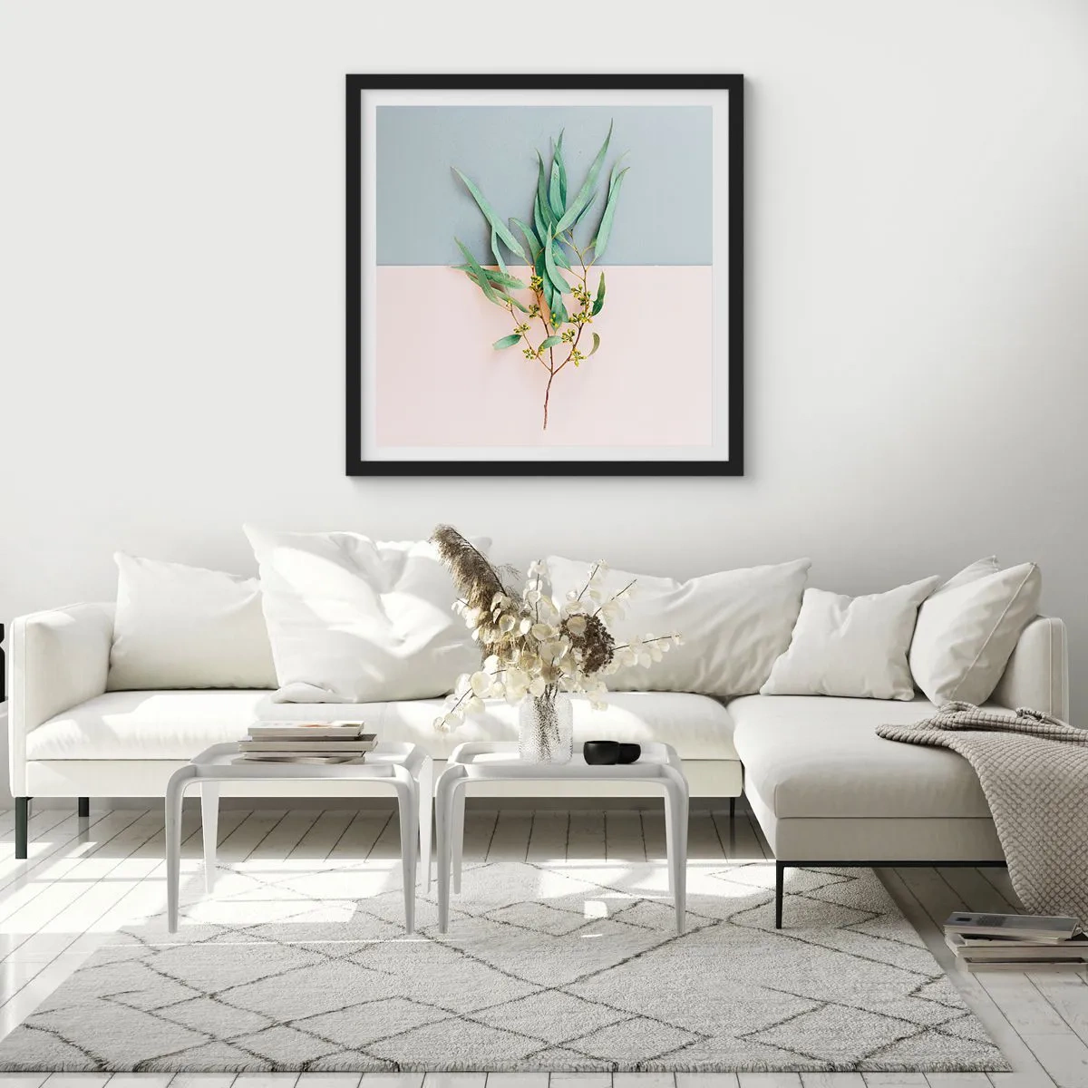 Poszter fehér keretben - Pasztell finomság - 60x60 cm