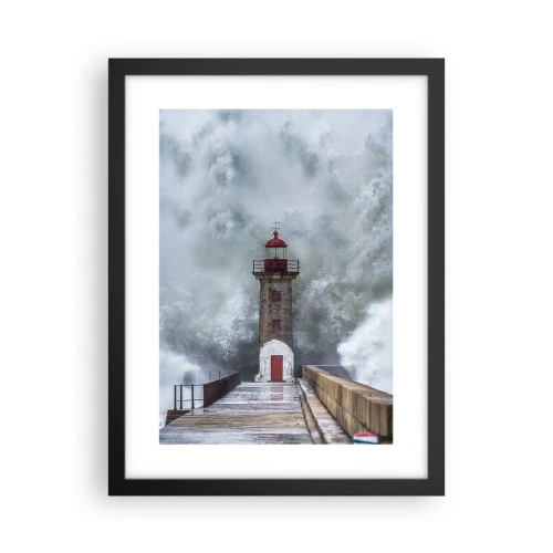 Poszter fehér keretben - A vizek ordítása, a vihar zaja - 30x40 cm