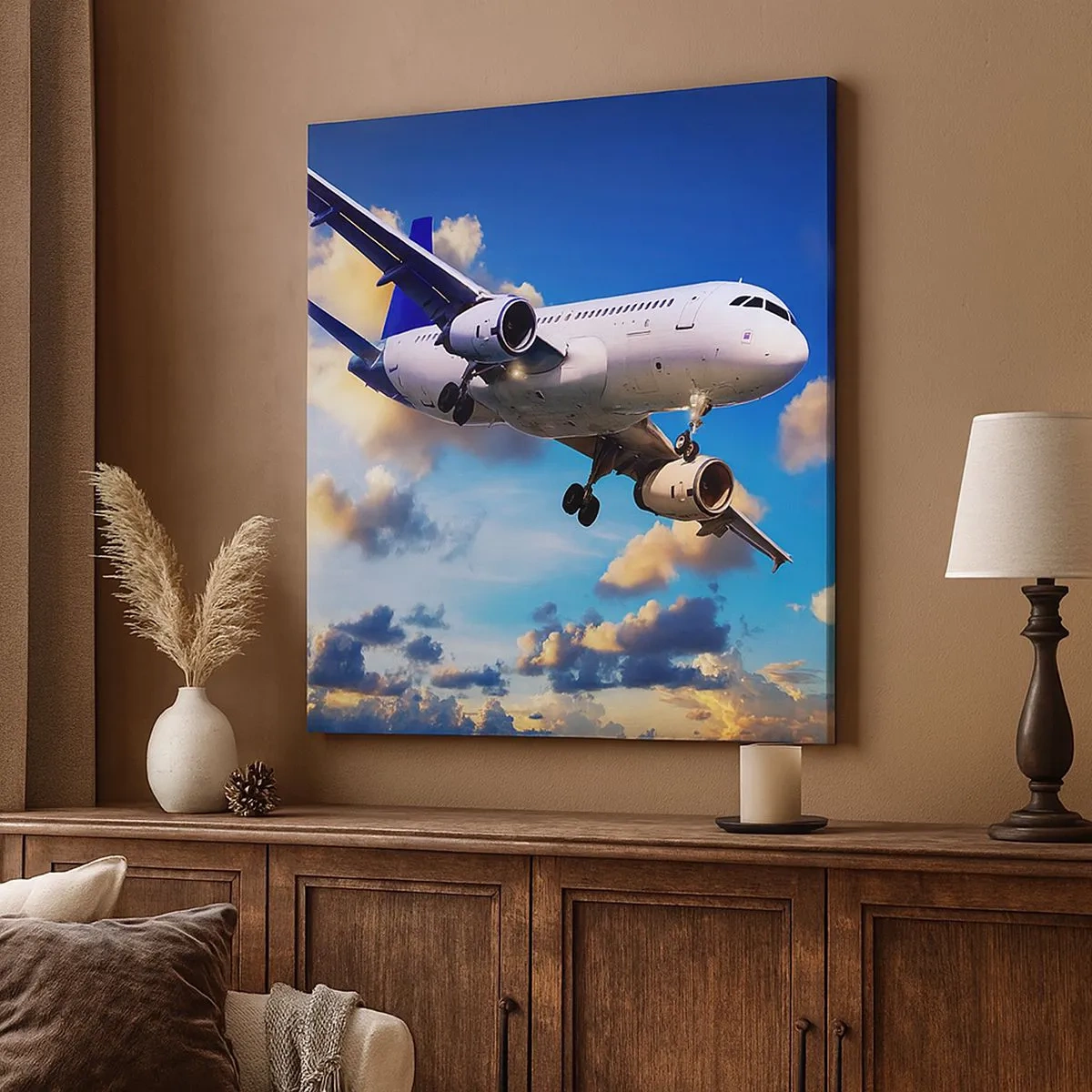 Vászonkép - Utazás fehérben és kékben - 30x30 cm