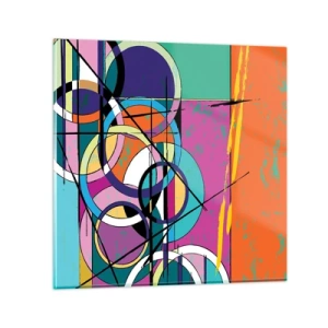 Üveg kép - Kerékről kerékre - 60x60 cm