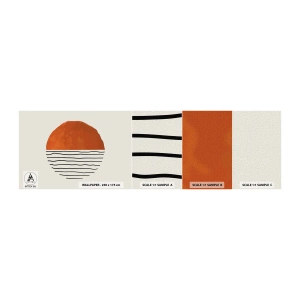 Fotótapéta Minta Öntapadós Deluxe Sticker - Japán hangulatban - Absztrakció, Darab, Minimalizmus - 100x30 cm