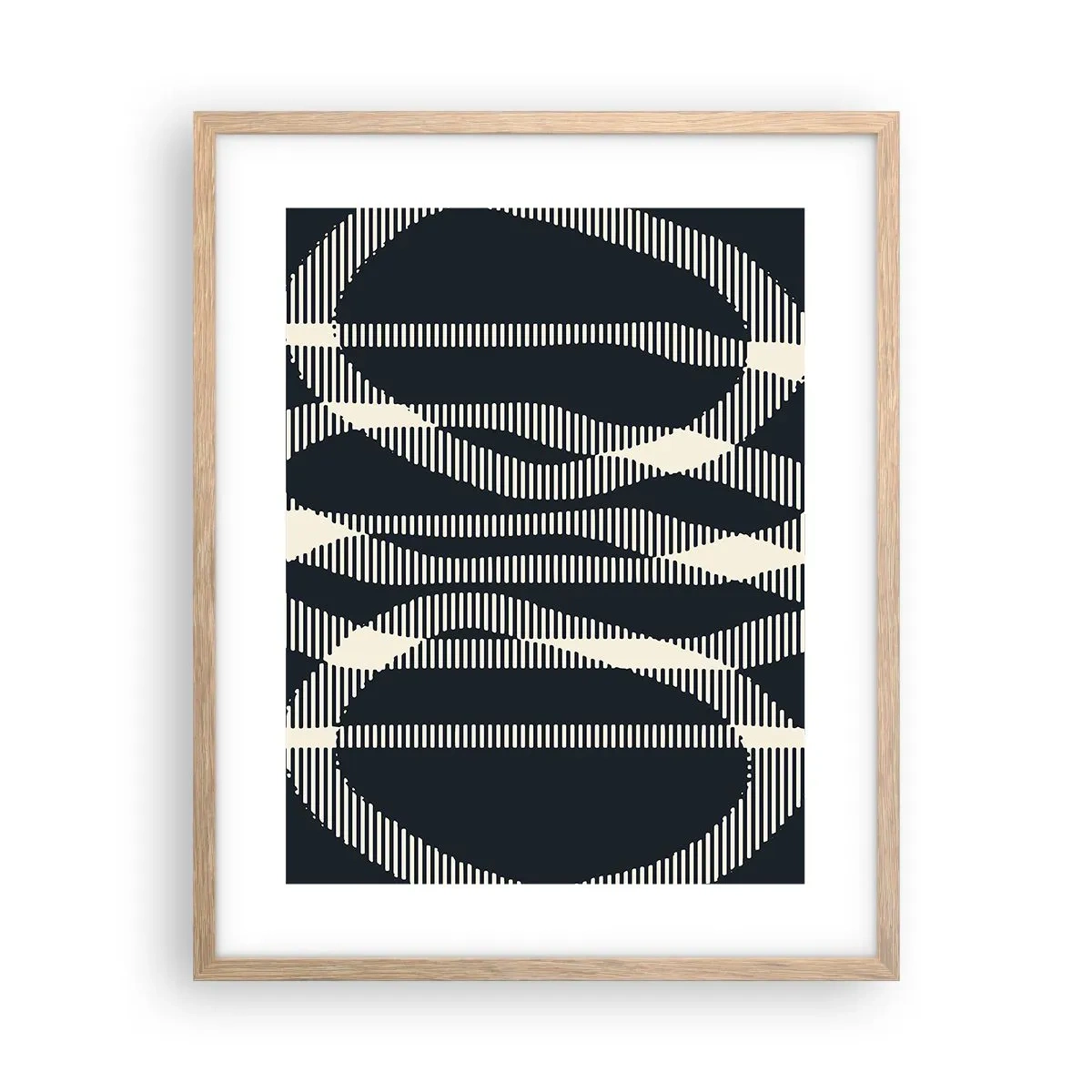 Poszter világos tölgy keretben - Sötétség megtörése kísérlete - 40x50 cm