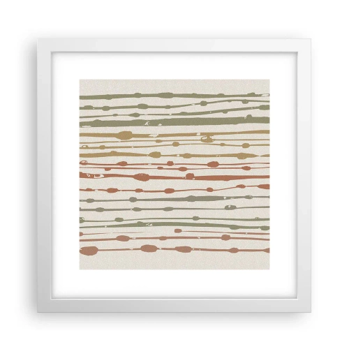 Poszter fekete keretben - Zenei színjegyzetelés - 30x30 cm