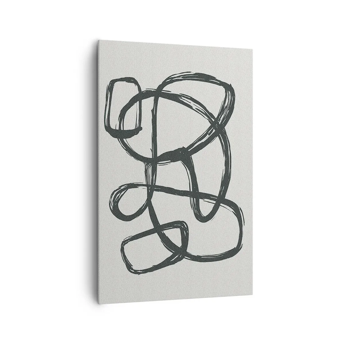 Vászonkép - Hurkolt absztrakció - 80x120 cm