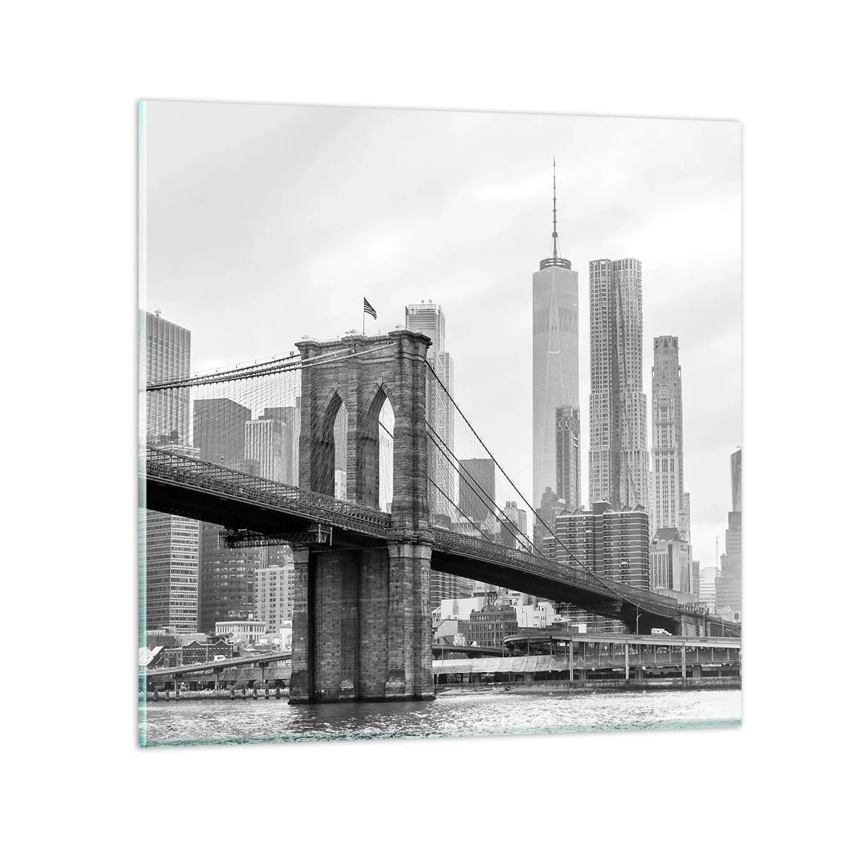 Üveg kép - New York-i hangulat - 70x70 cm