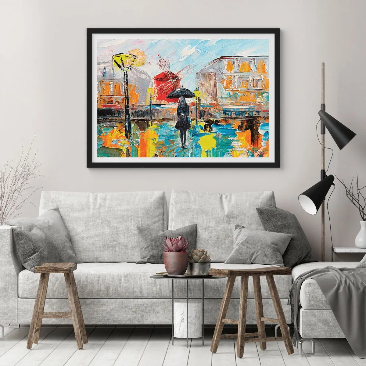 Poszter fehér keretben - Párizsi legendák - 40x30 cm