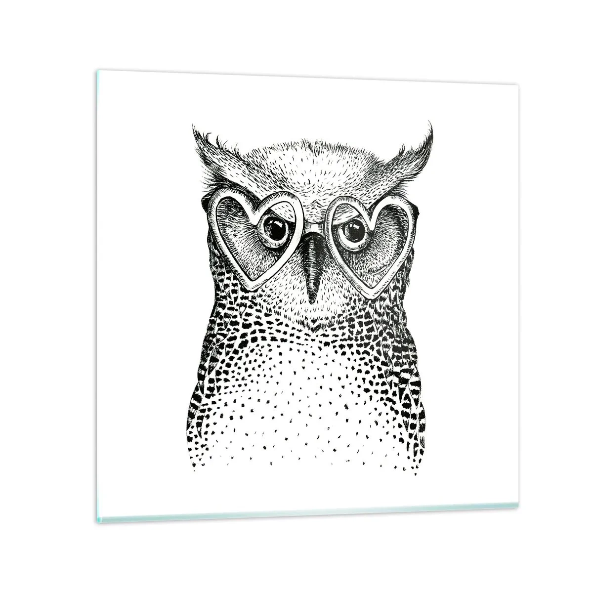 Üveg kép - Bölcsen és szeretettel - 60x60 cm