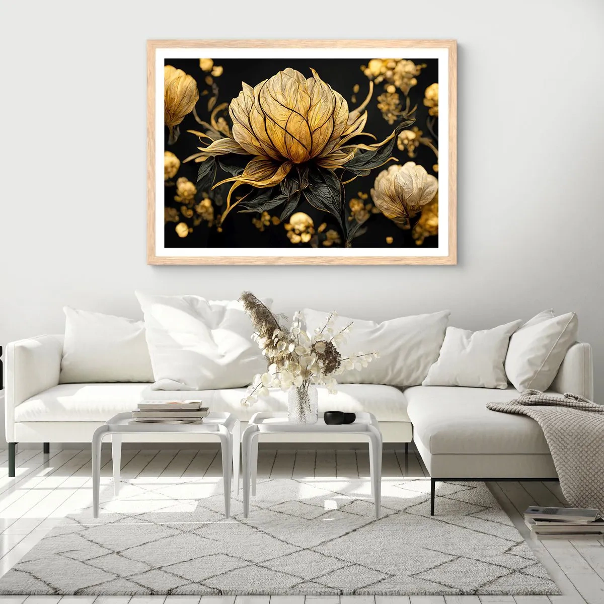 Poszter világos tölgy keretben - Finom törékenység - 91x61 cm