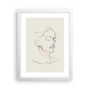 Poszter fekete keretben - Bizonyos vonallal - 30x40 cm