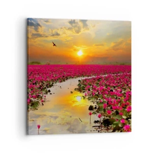 Vászonkép - A tó titokzatos élete - 70x70 cm