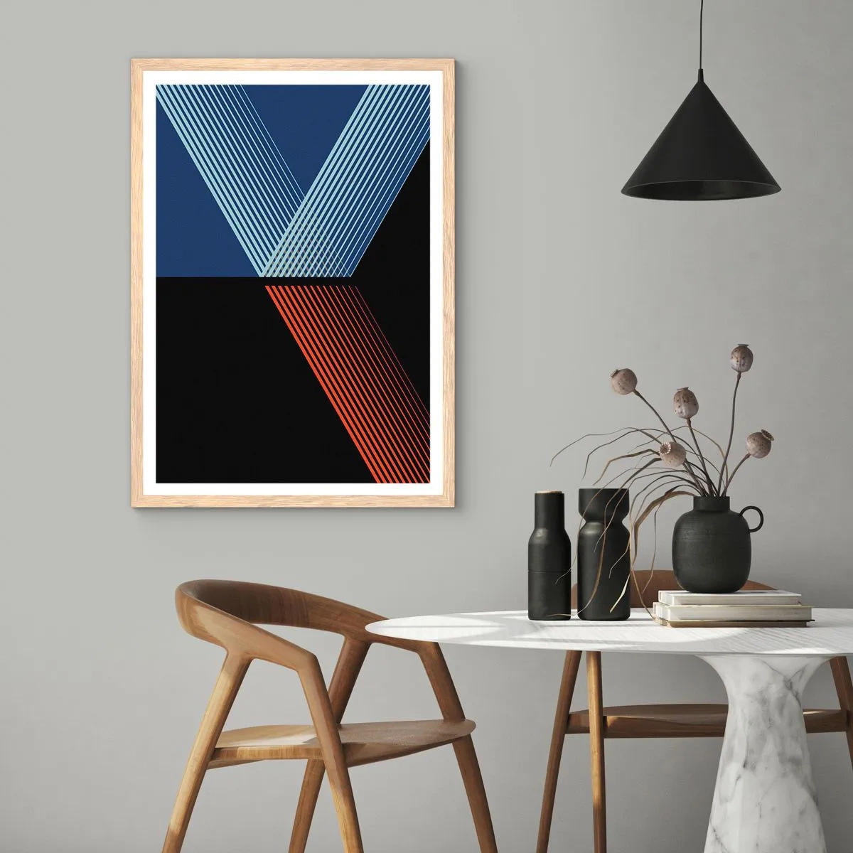 Poszter világos tölgy keretben - Egyszerű történet - 70x100 cm