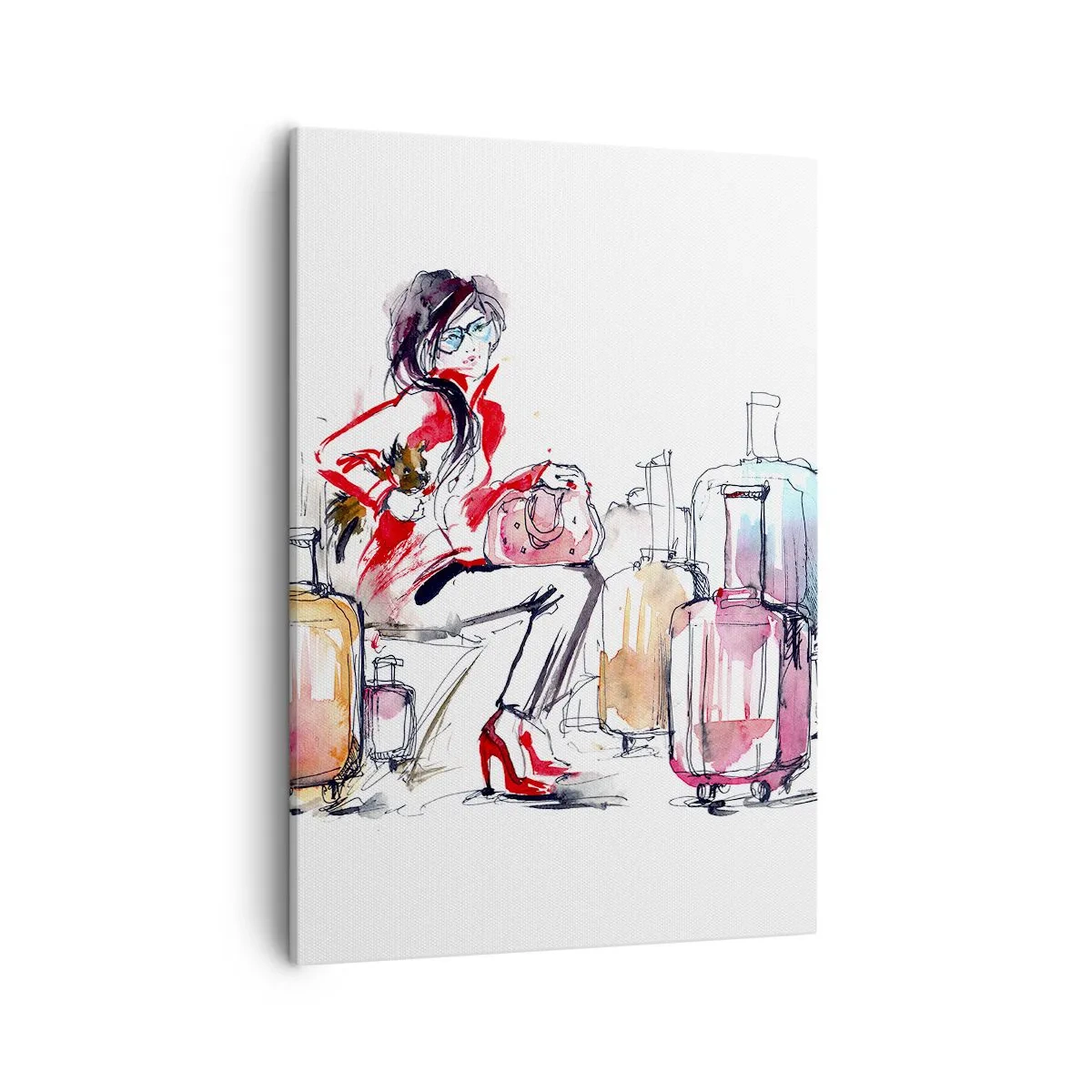 Vászonkép - Üljünk le az utazás előtt - 50x70 cm