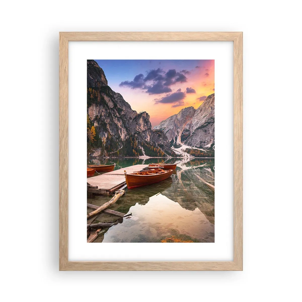 Poszter világos tölgy keretben - A nap ígérete - 30x40 cm