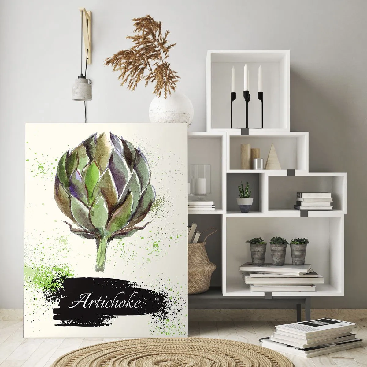 Üveg kép - Eviva zöldségek! - 80x120 cm