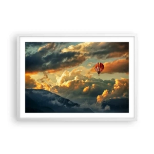 Poszter fekete keretben - Azért repülök, mert akarok - 70x50 cm