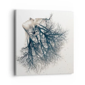 Vászonkép - Hallgatva a fa suttogását - 40x40 cm