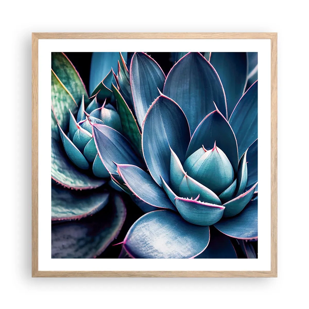 Poszter világos tölgy keretben - Életerő - 60x60 cm