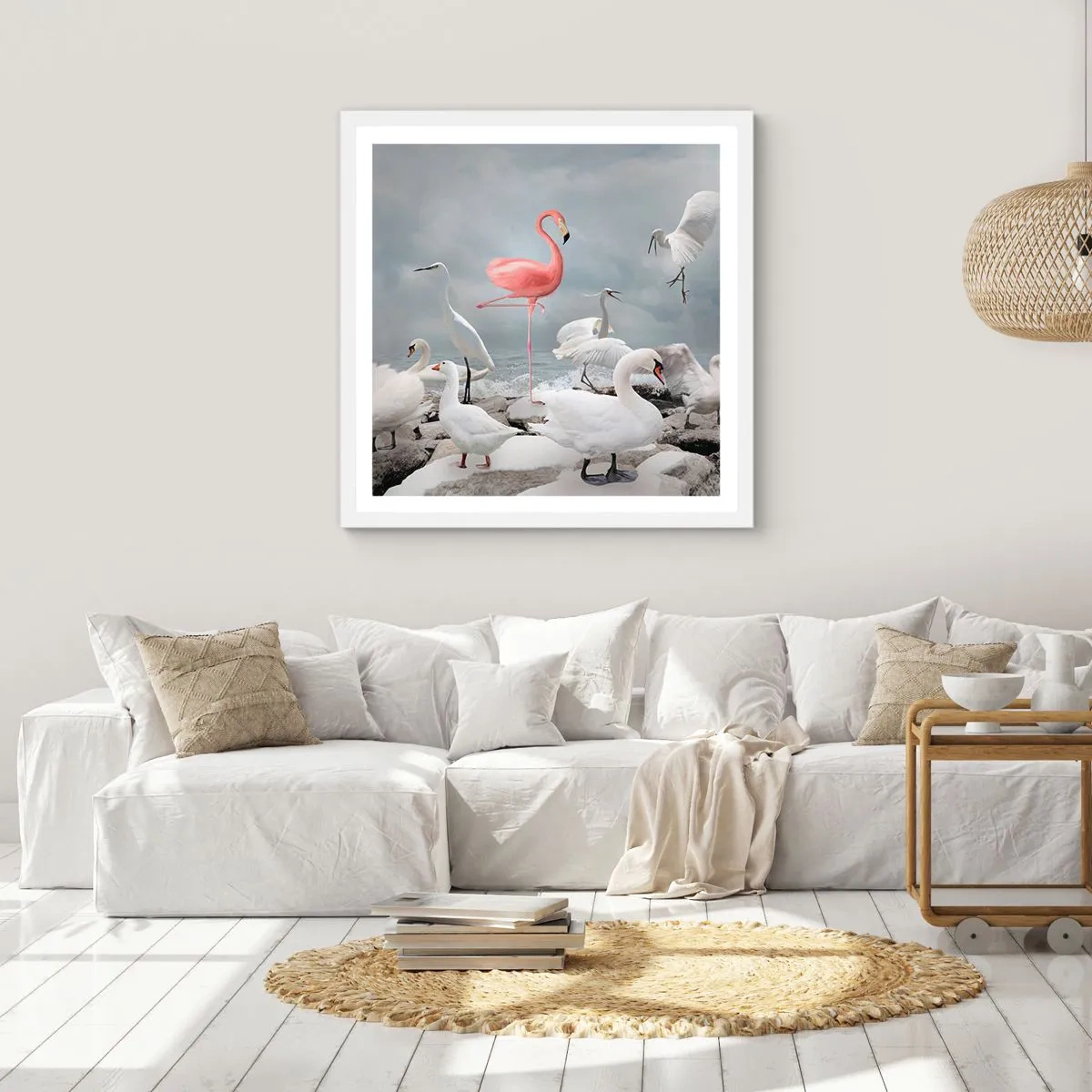 Poszter fekete keretben - Hogy kerültem ide? - 50x50 cm