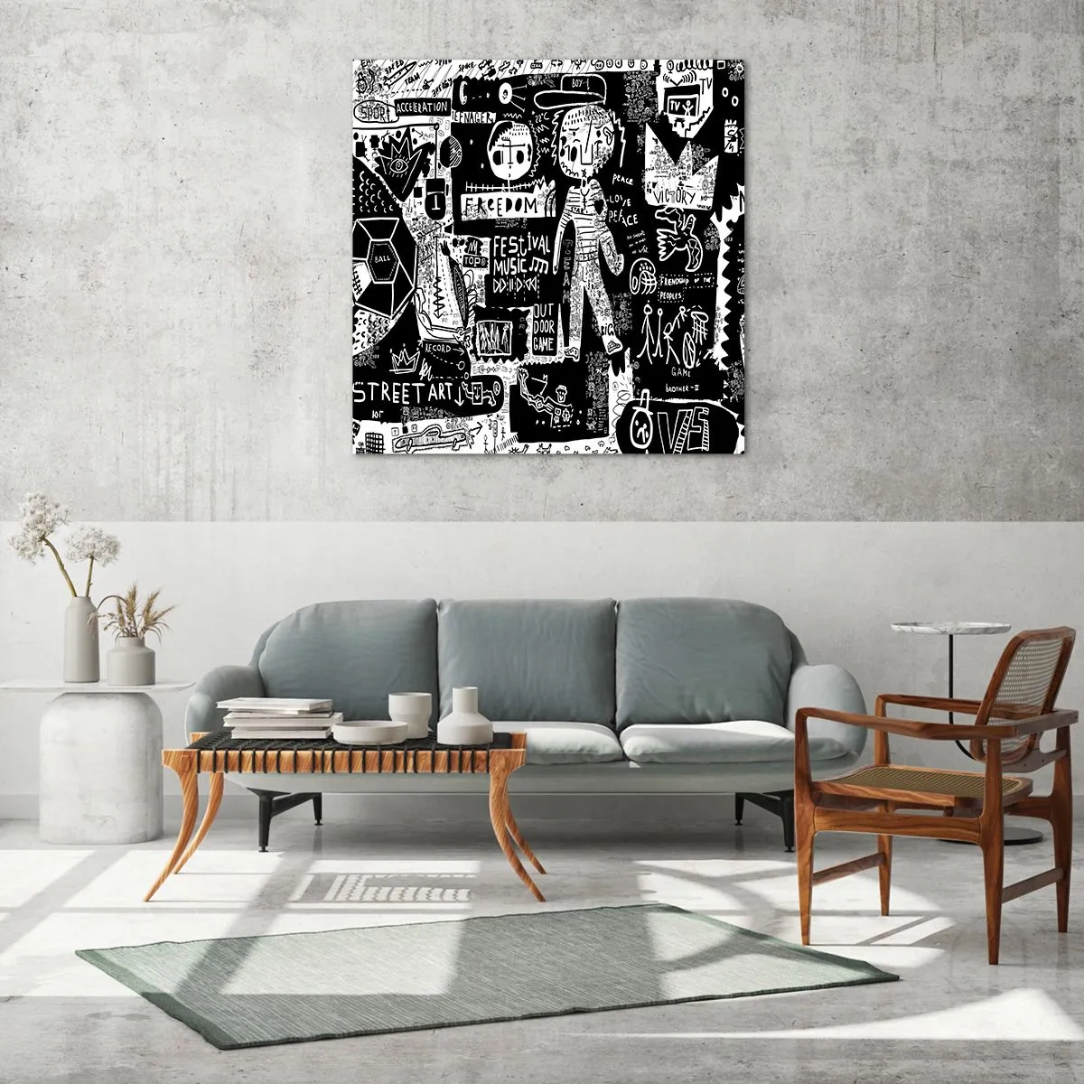 Üveg kép - A szellemi fiatalság törvényei és örömei - 70x70 cm