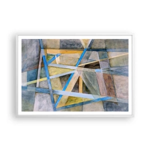 Poszter fekete keretben - Egyenesen vagy átlósan? - 100x70 cm