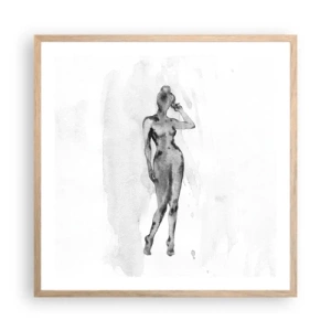 Poszter világos tölgy keretben - A nőiesség ideáljának nyomában - 60x60 cm