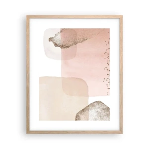 Poszter világos tölgy keretben - Egy pillantás a színeken keresztül - 40x50 cm