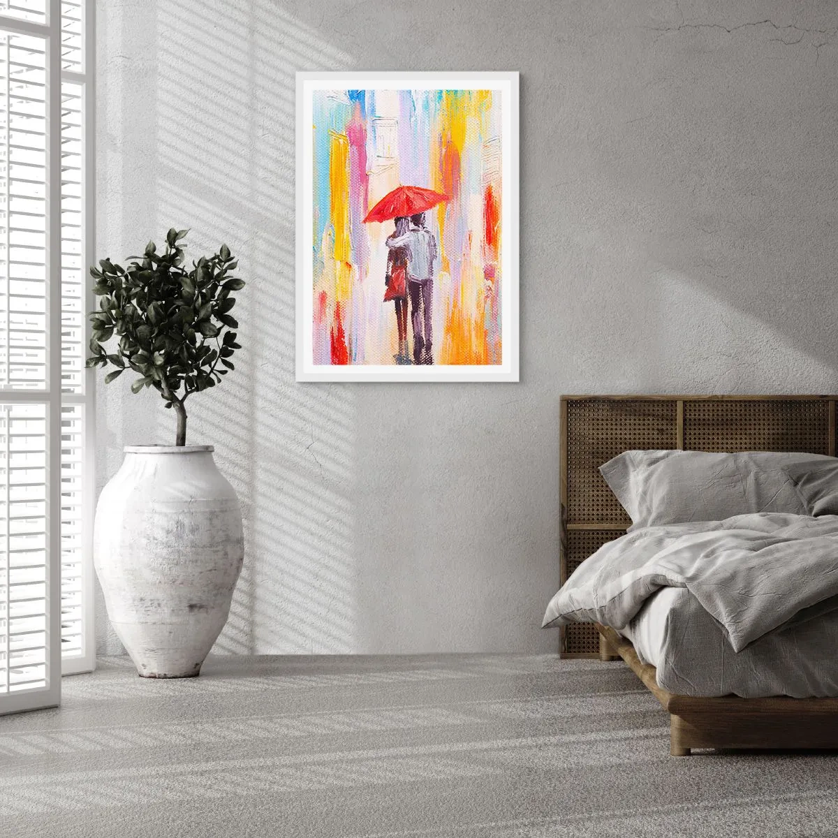 Poszter fekete keretben - Hadd essen az eső - 30x40 cm