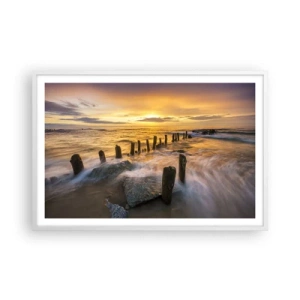 Poszter fekete keretben - A Balti-tenger nyers szépsége - 91x61 cm