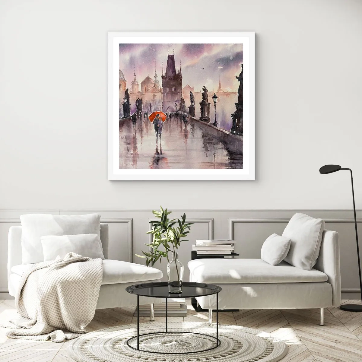 Poszter fekete keretben - Az emberek nem változnak - 60x60 cm