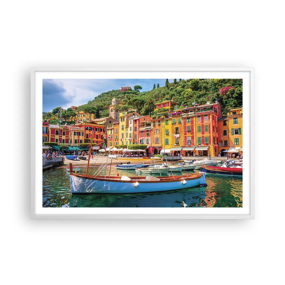 Poszter fekete keretben - Olasz délelőtt - 91x61 cm