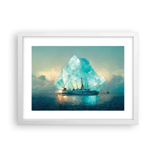Poszter fekete keretben - Sarkvidéki gyémánt - 40x30 cm