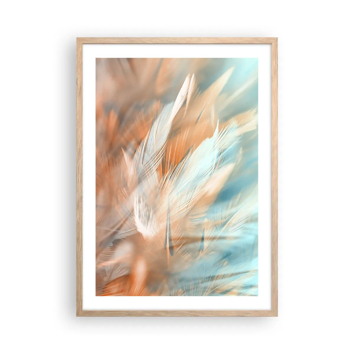 Poszter világos tölgy keretben - A szelídség földjén - 50x70 cm