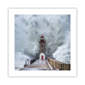 Poszter - A vizek ordítása, a vihar zaja - 40x40 cm