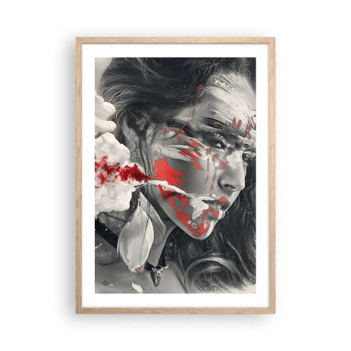 Poszter világos tölgy keretben - Az abszurditás füstjében - 50x70 cm