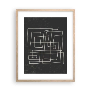 Poszter világos tölgy keretben - Nem olyan egyszerű - 40x50 cm