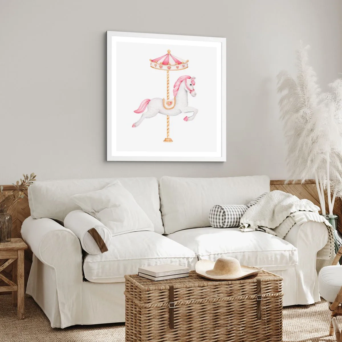 Poszter fekete keretben - Elindult egy patával - 50x50 cm