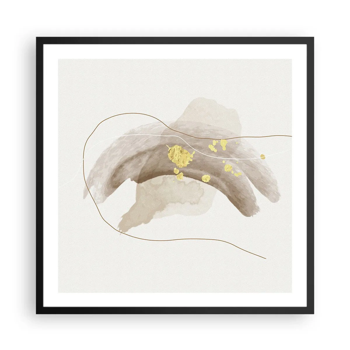 Poszter fehér keretben - Megtalált az űrben - 60x60 cm