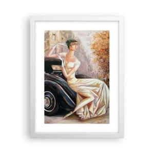 Poszter fekete keretben - Elegancia retro stílusban - 30x40 cm