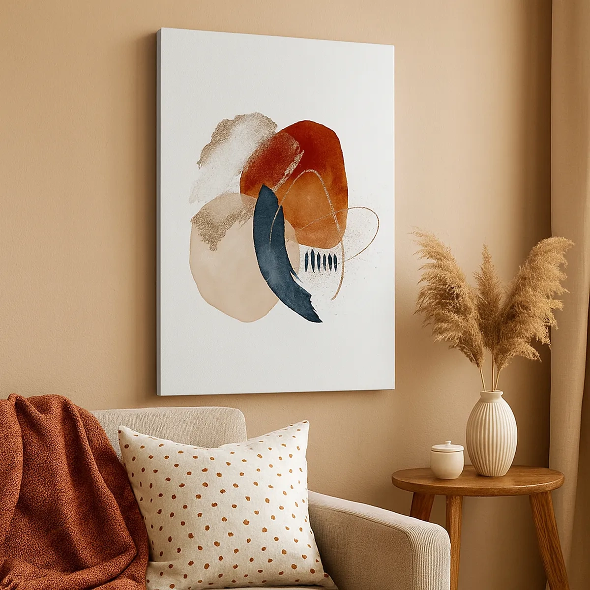 Vászonkép - Ovális kompozíció - 50x70 cm