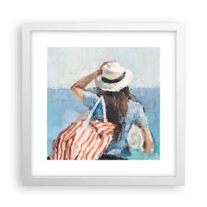 Poszter fekete keretben - Üdvözöljük a nyaraláson - 30x30 cm