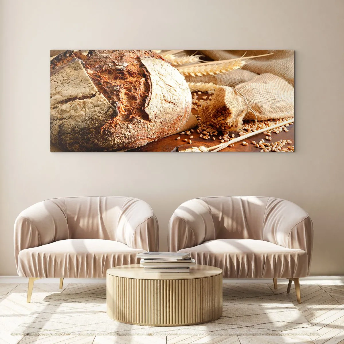 Üveg kép - Étvágygerjesztő, illatos, ropogós - 100x40 cm