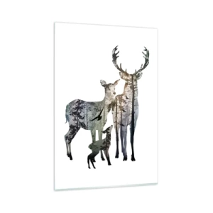 Üveg kép - Családi fotó - 80x120 cm