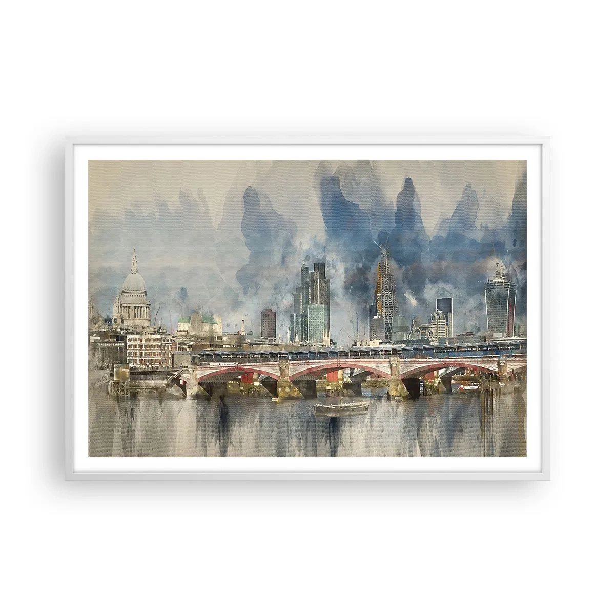 Poszter fekete keretben - London teljes pompájában - 100x70 cm