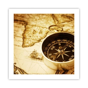 Poszter - Keletre, vagy nyugatra? - 50x50 cm