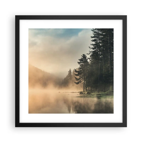 Poszter fehér keretben - A nap születése - 40x40 cm