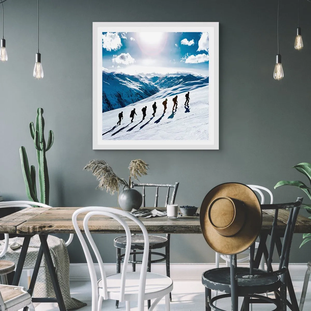 Poszter fekete keretben - A hódítók csapata - 30x30 cm