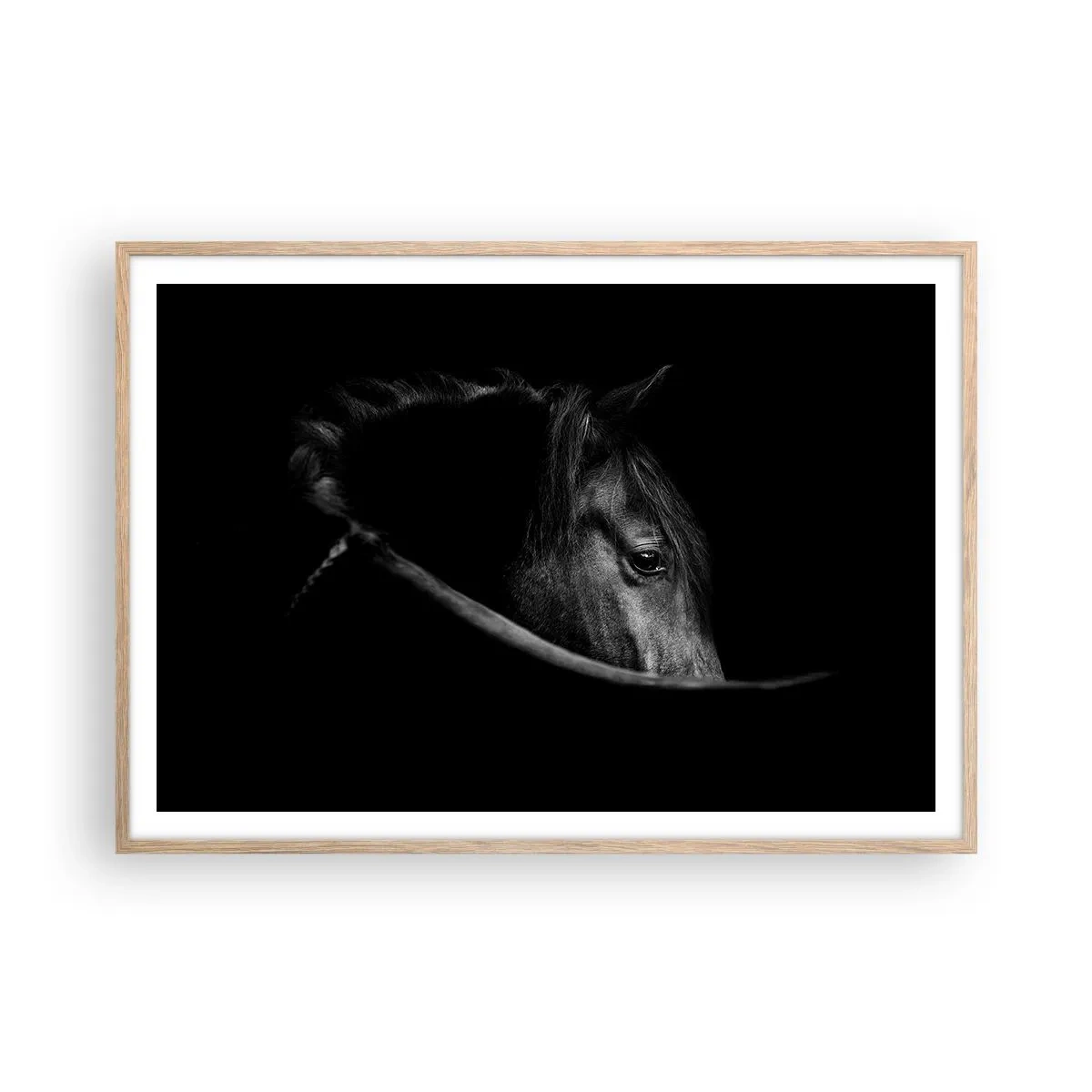 Poszter világos tölgy keretben - Fekete herceg - 100x70 cm