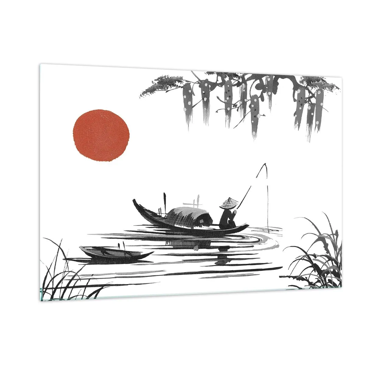 Üveg kép - Ázsiai délután - 120x80 cm