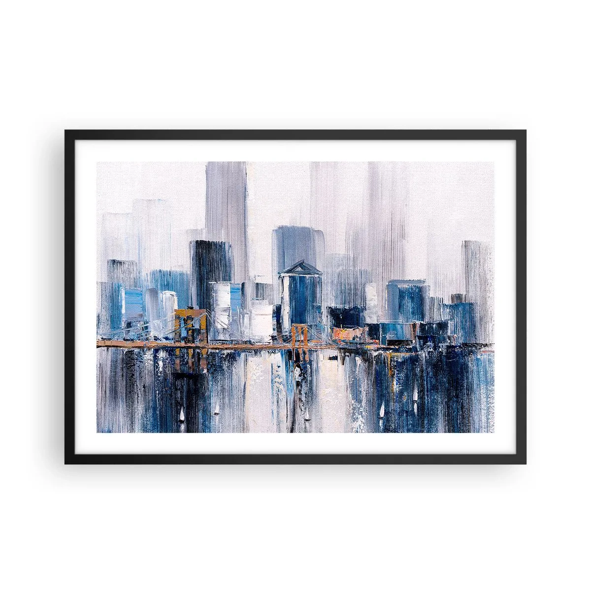 Poszter fehér keretben - New York-i benyomás - 70x50 cm